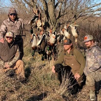 Duck Wild Waterfowl guide setting up a spread